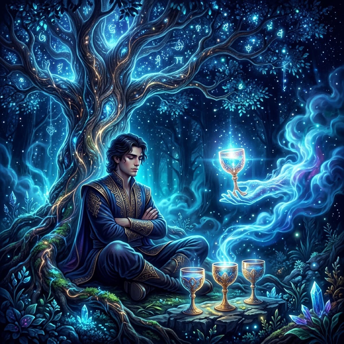 Four of Cups Tarot Card Meaning: Apathy & Missed Opportunities