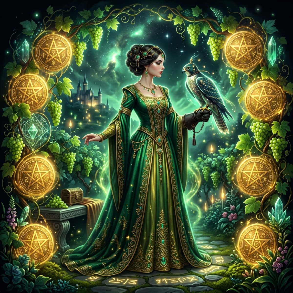 Nine of Pentacles Meaning: Luxury, Independence & Rewards