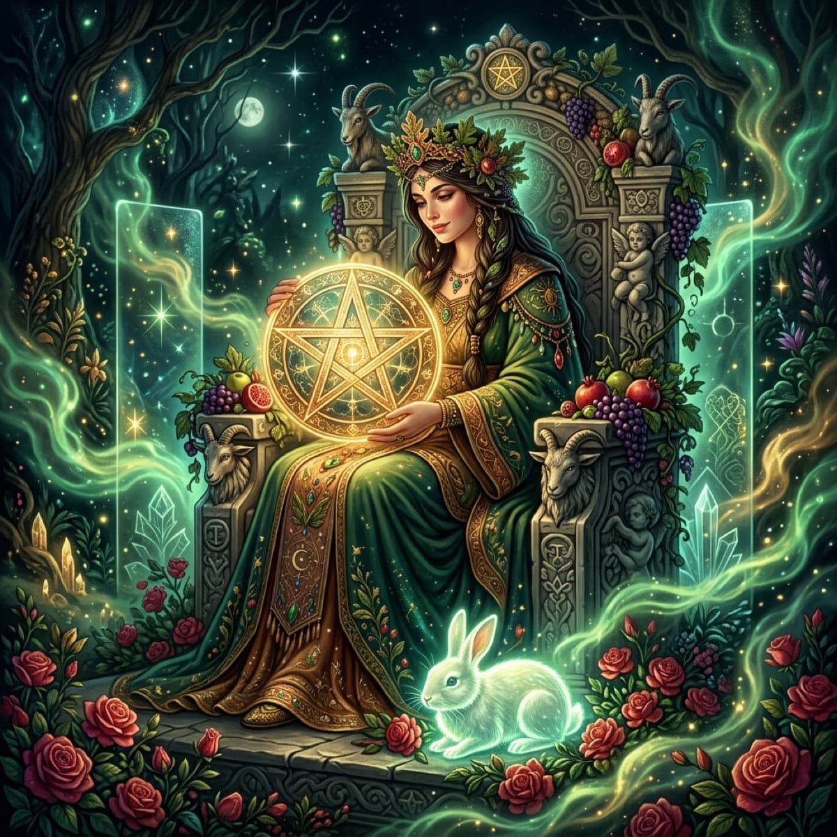 tarot queen of pentacles