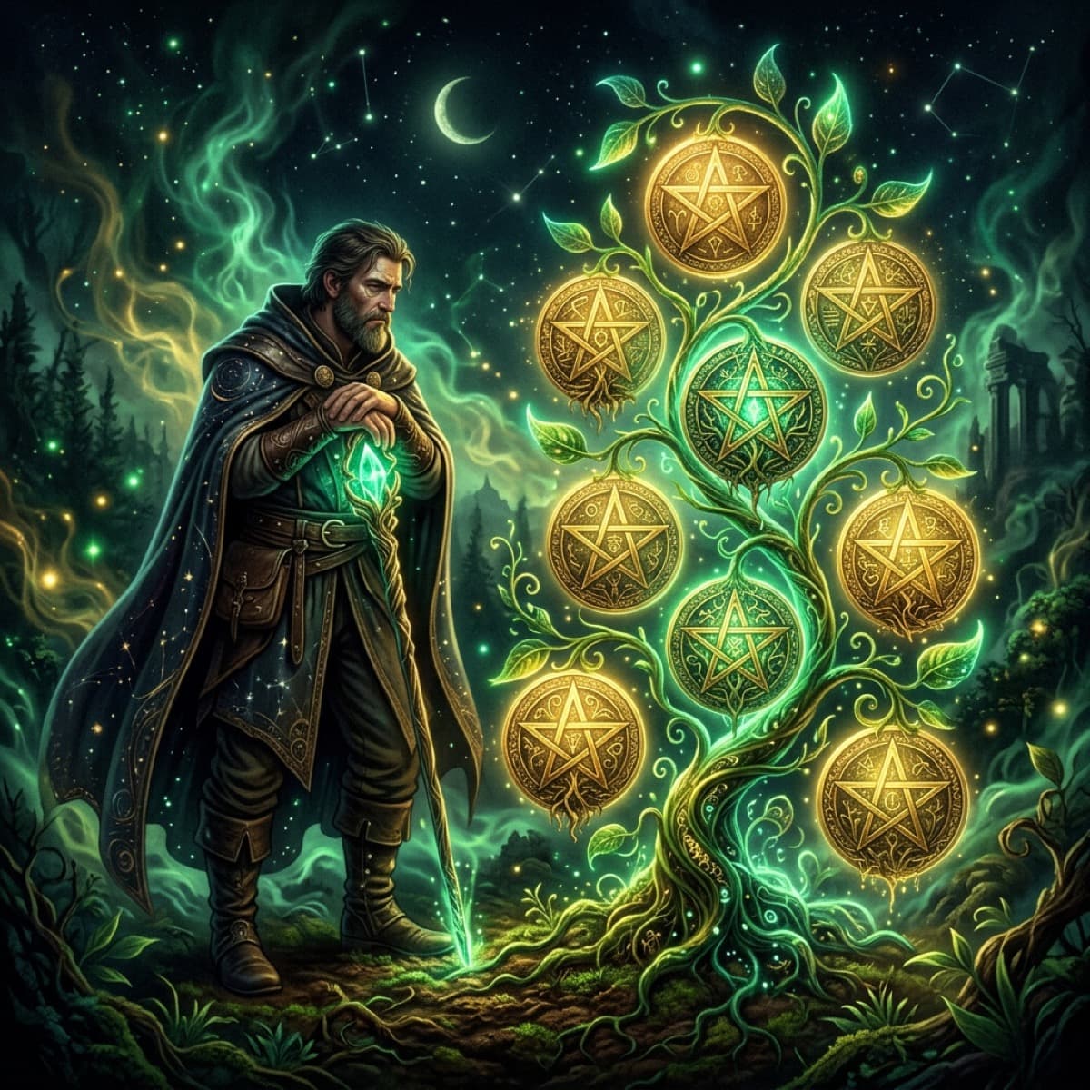 Seven of Pentacles Tarot Meaning: A Guide to Assessment & Patience