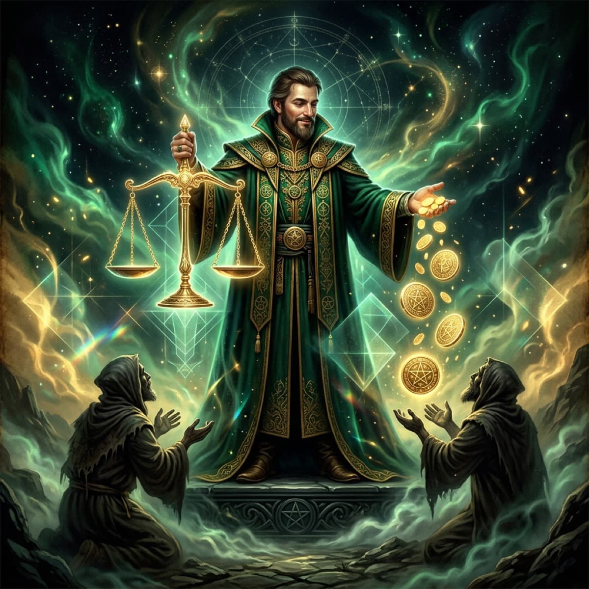 Six of Pentacles Tarot Card: Upright & Reversed Meaning Guide