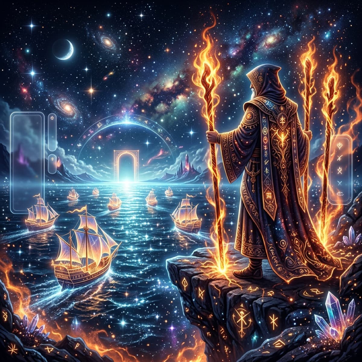 tarot three of wands